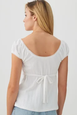 Textured A-Line Knit Top