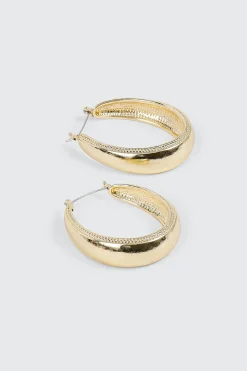 Textured Band Hoops