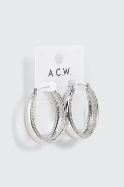 Textured Band Hoops