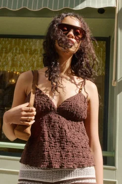 Textured Beaded Tank Top