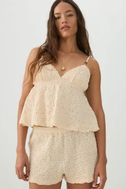 Textured Beaded Tank Top