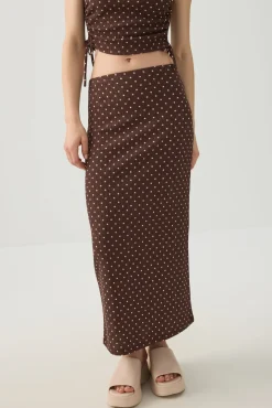 Textured Knit Maxi Skirt