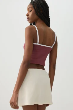 Textured Knit Mini Skort