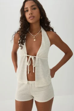 Textured Knit Shorts