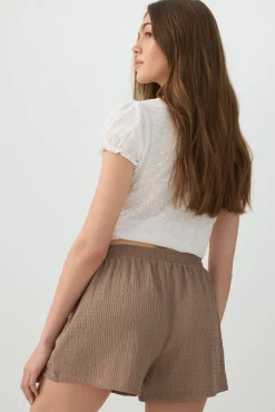 Textured Knit Shorts