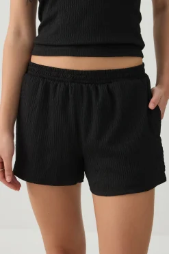 Textured Knit Shorts