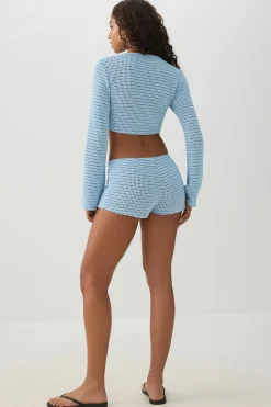 Textured Knit Shorts
