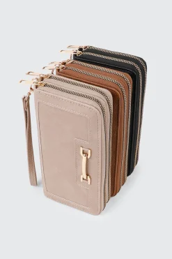 Textured Zip Wallet
