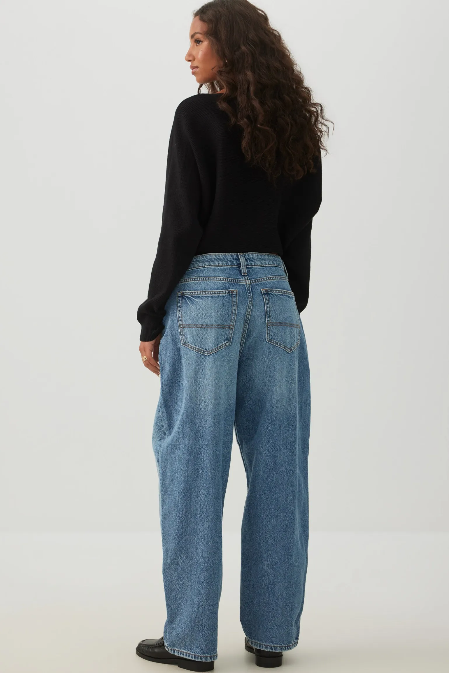 The Muse Fit Mid Rise Baggy Jean