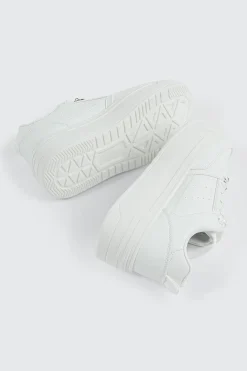 Thick Sole Court Sneakers with Charms