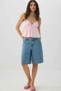 Tie Front Babydoll Tank