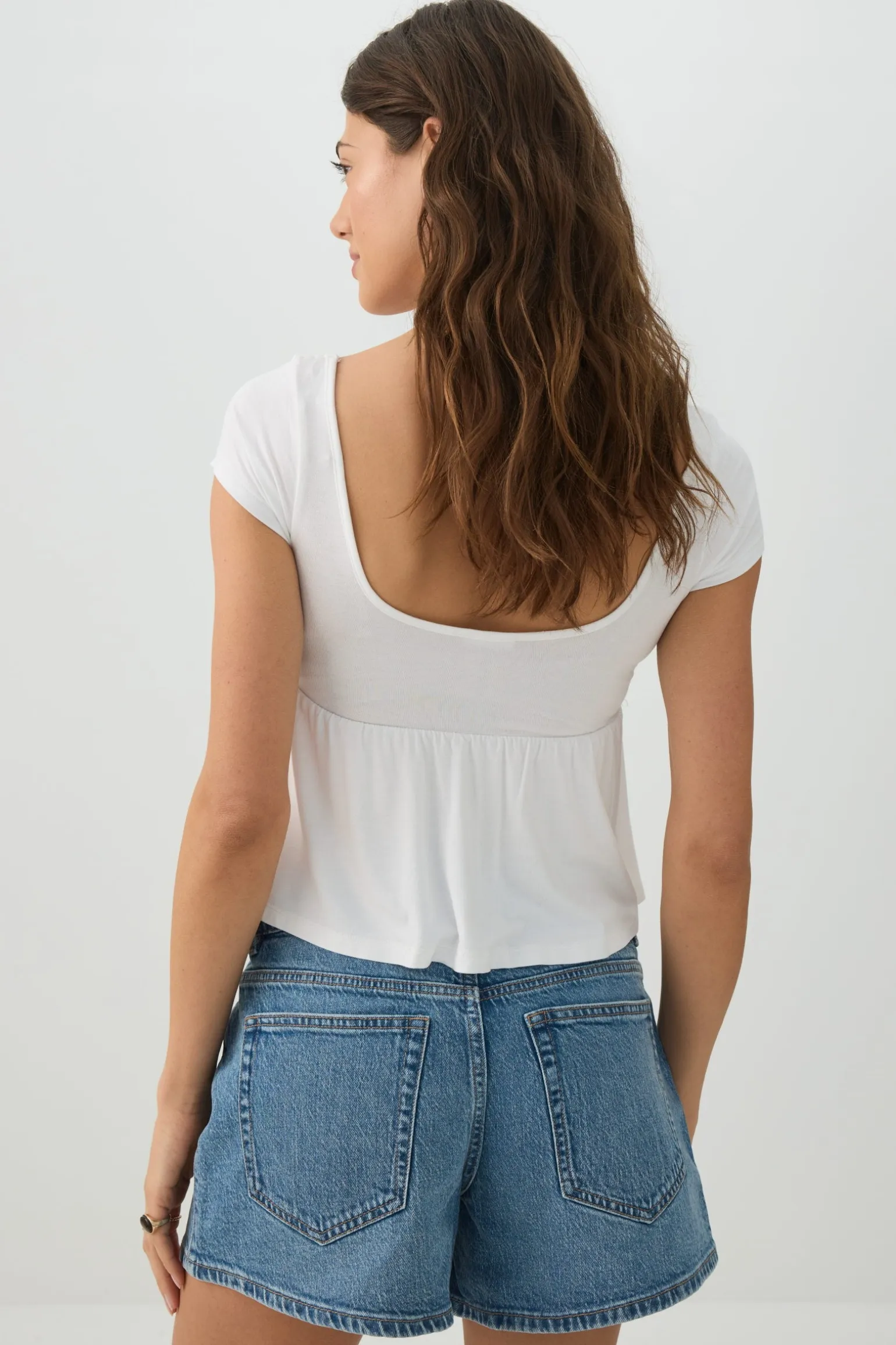 Tie-Front Babydoll Top