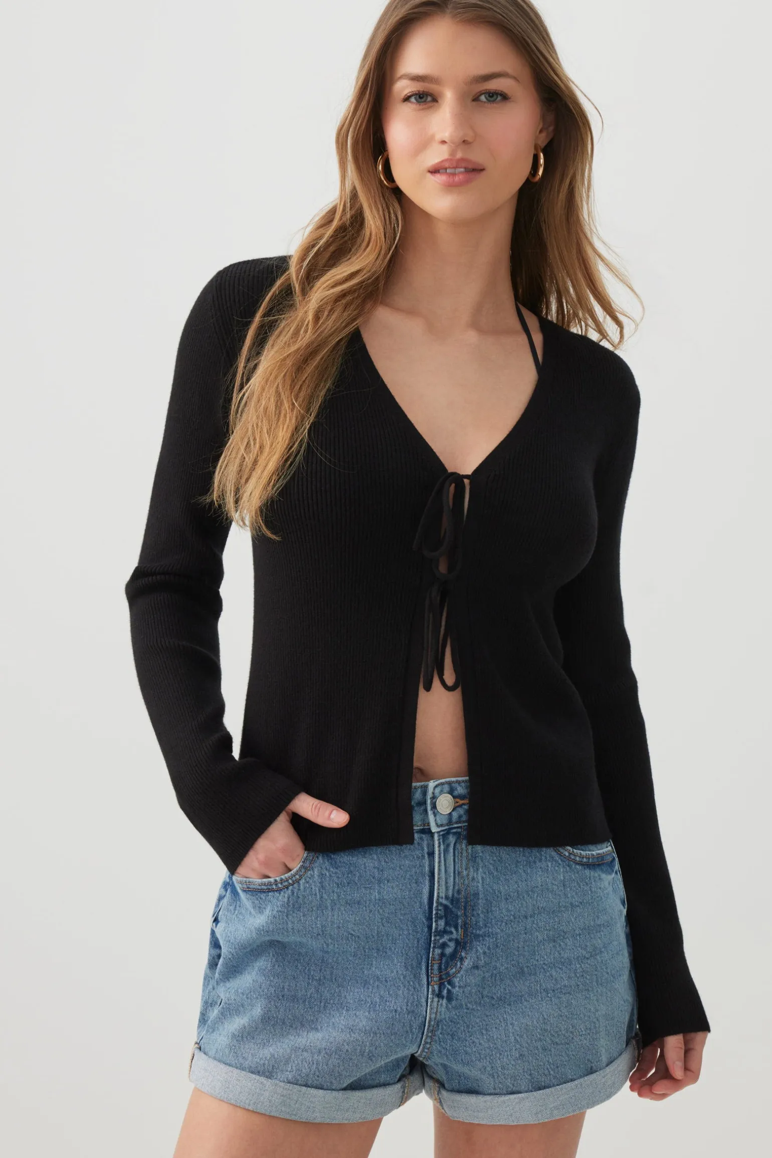 Tie Front Cardigan