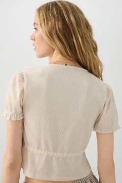 Tie Front Cropped Cardi