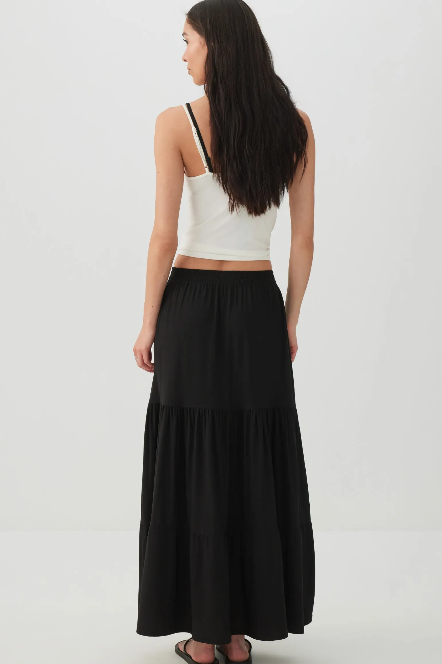 Tiered Maxi Skirt