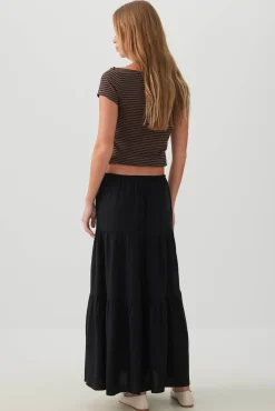 Tiered Maxi Skirt