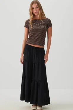 Tiered Maxi Skirt