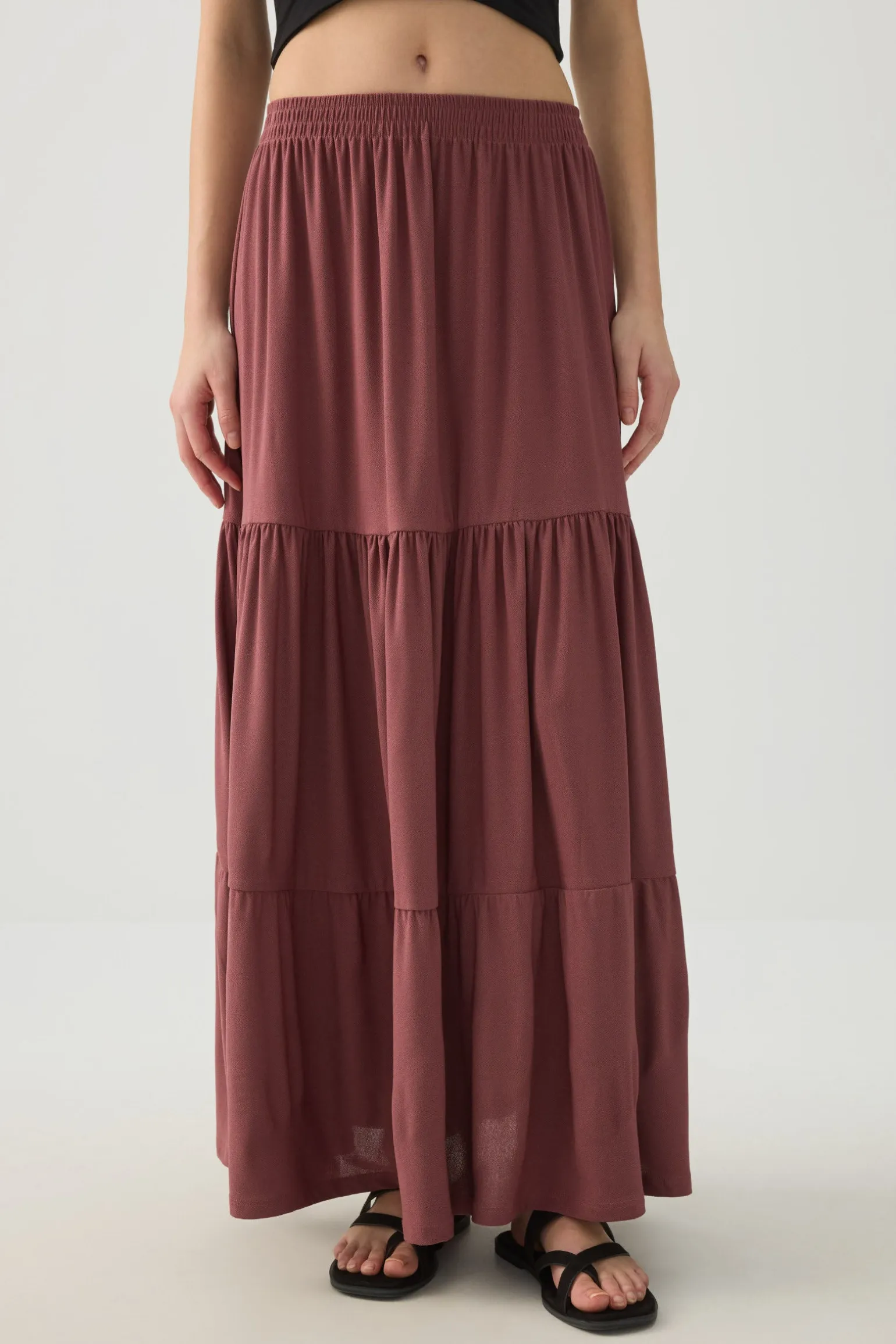 Tiered Maxi Skirt