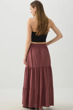 Tiered Maxi Skirt