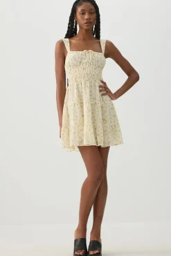 Tiered Smocked Mini Dress
