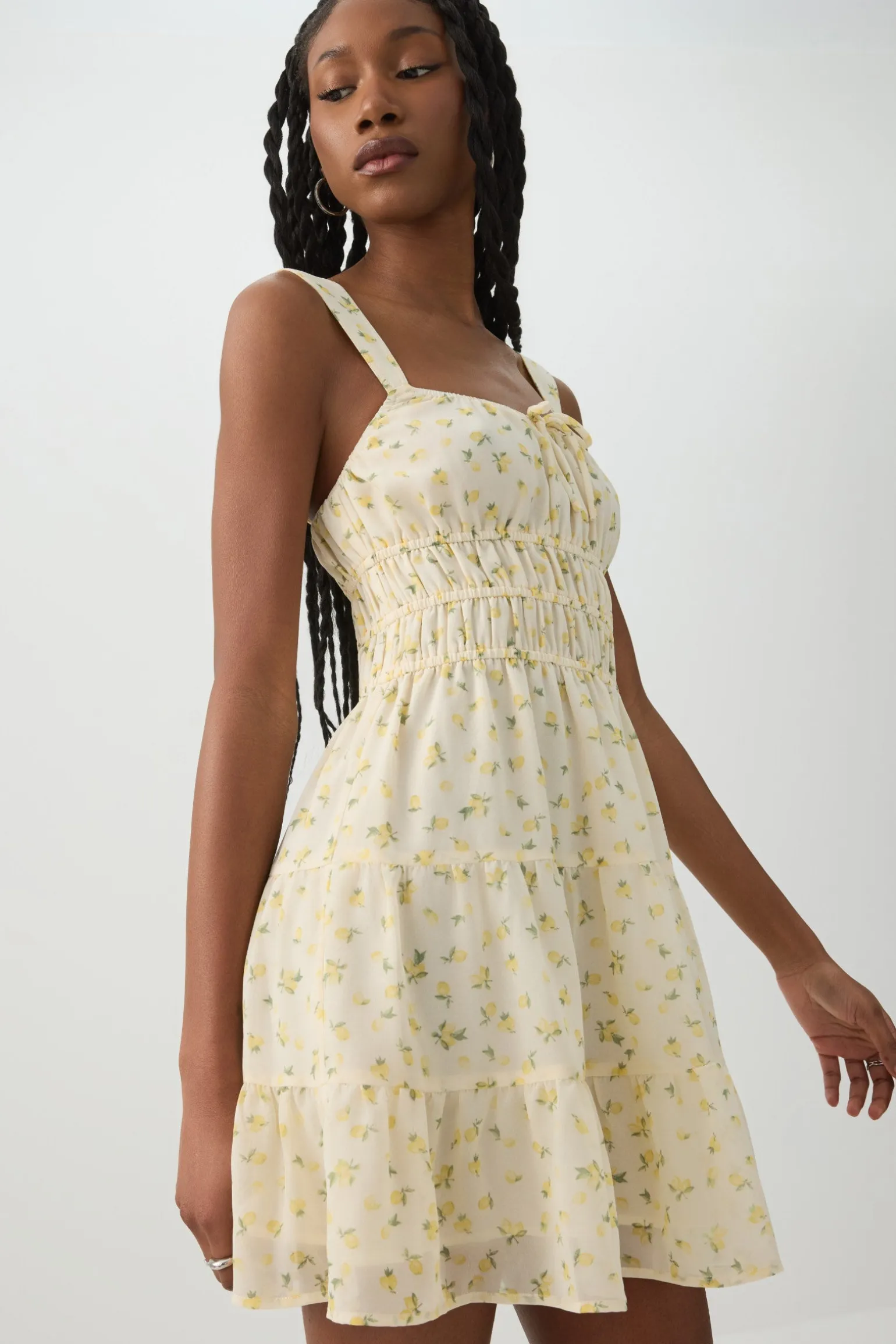 Tiered Smocked Mini Dress