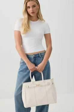 Tote Bag with Bow Detail