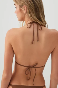 Triangle Ruffle Bikini Top