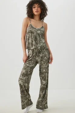 Tropical Forest Knit Waffle PJ Pants