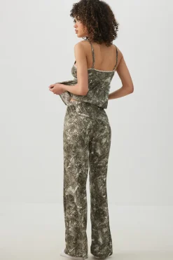 Tropical Forest Knit Waffle PJ Pants