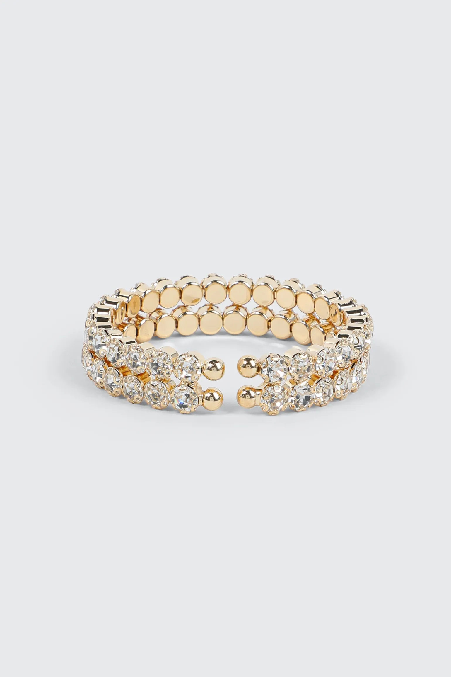 Two-Row Large Stone Bangle