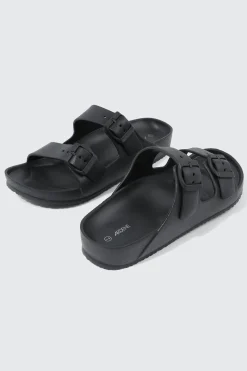 Two-Strap Slide Sandals