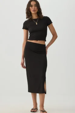 Ultra Crop Rib T-Shirt