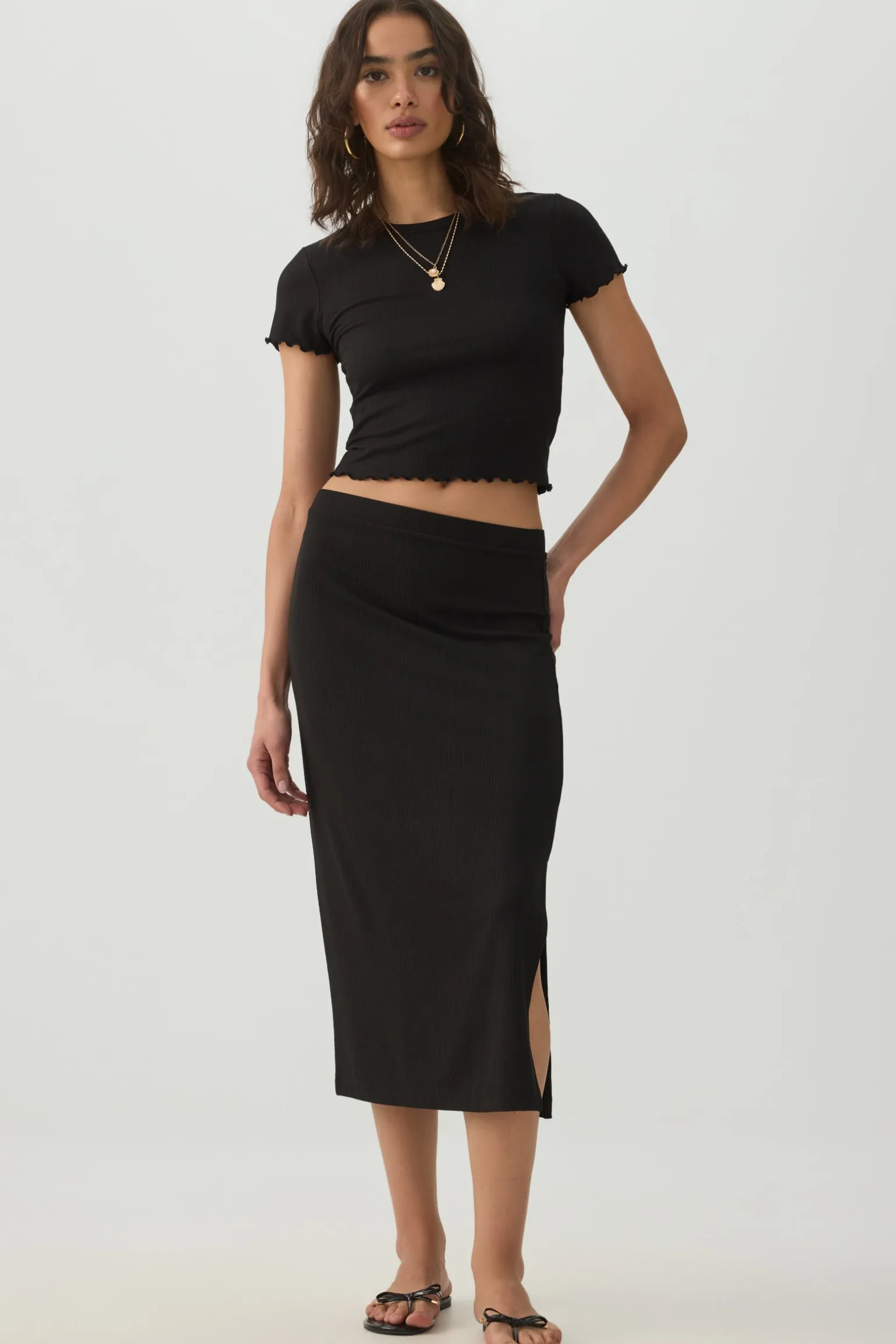 Ultra Crop Rib T-Shirt