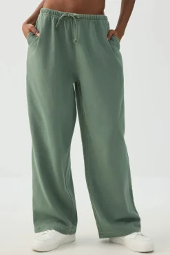 Washed Wide Leg Sweatpant