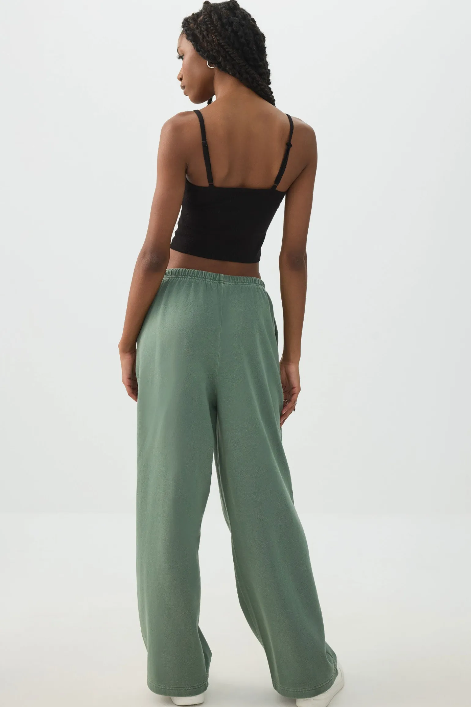 Washed Wide Leg Sweatpant