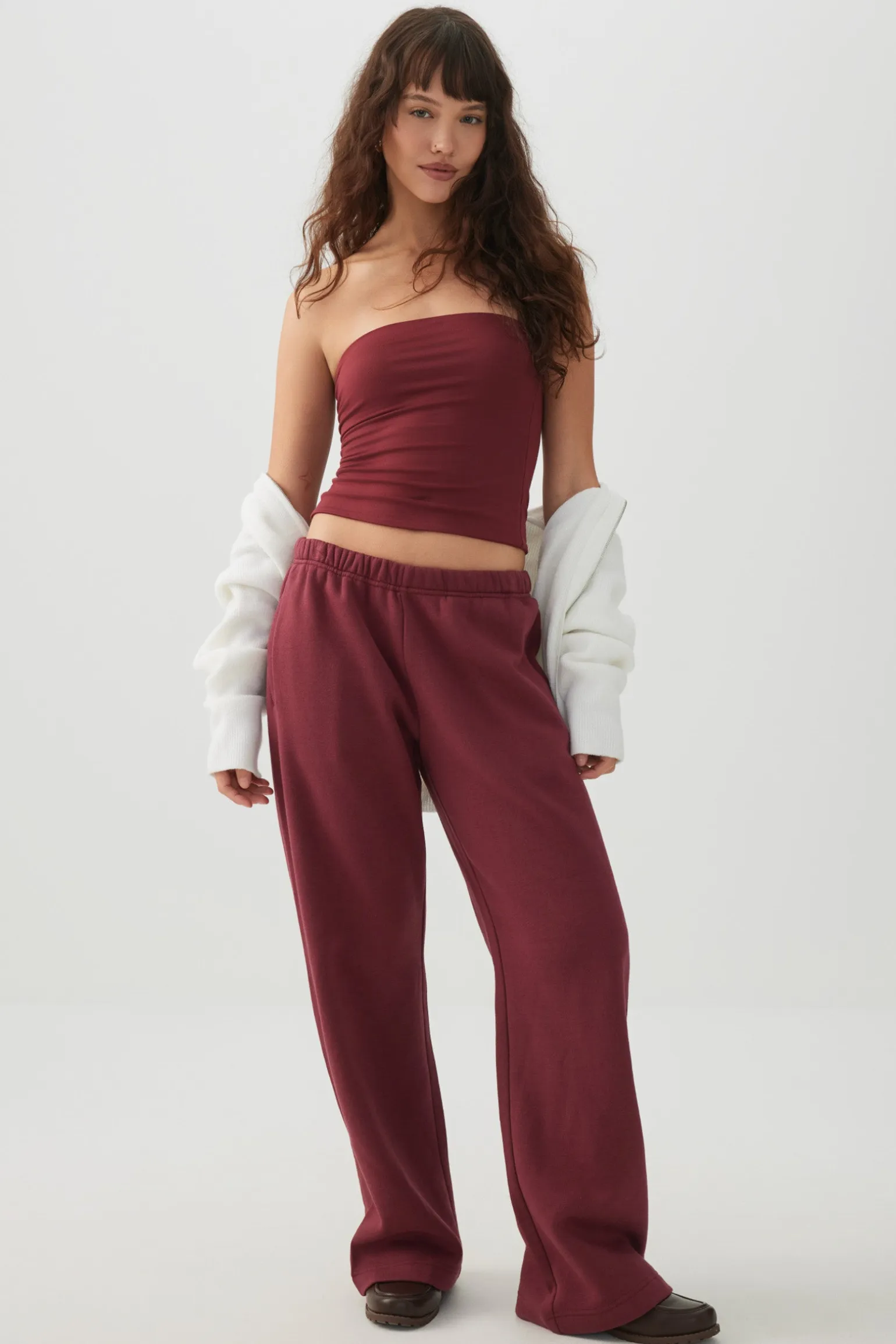 Washed Wide Leg Sweatpants