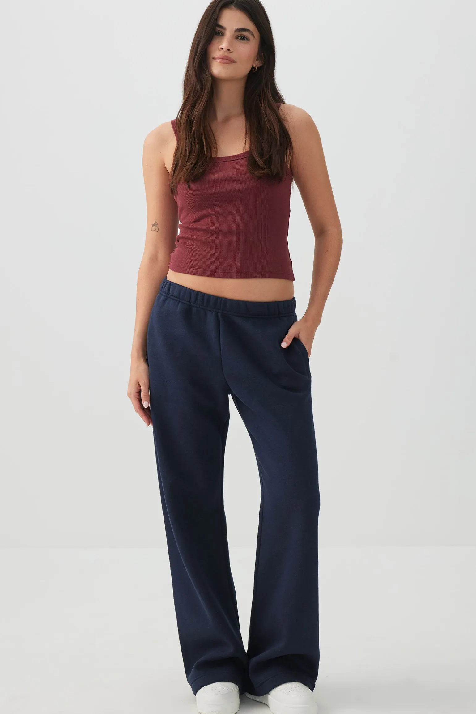 Washed Wide Leg Sweatpants