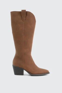Western Knee High Boots with Pointed Toe