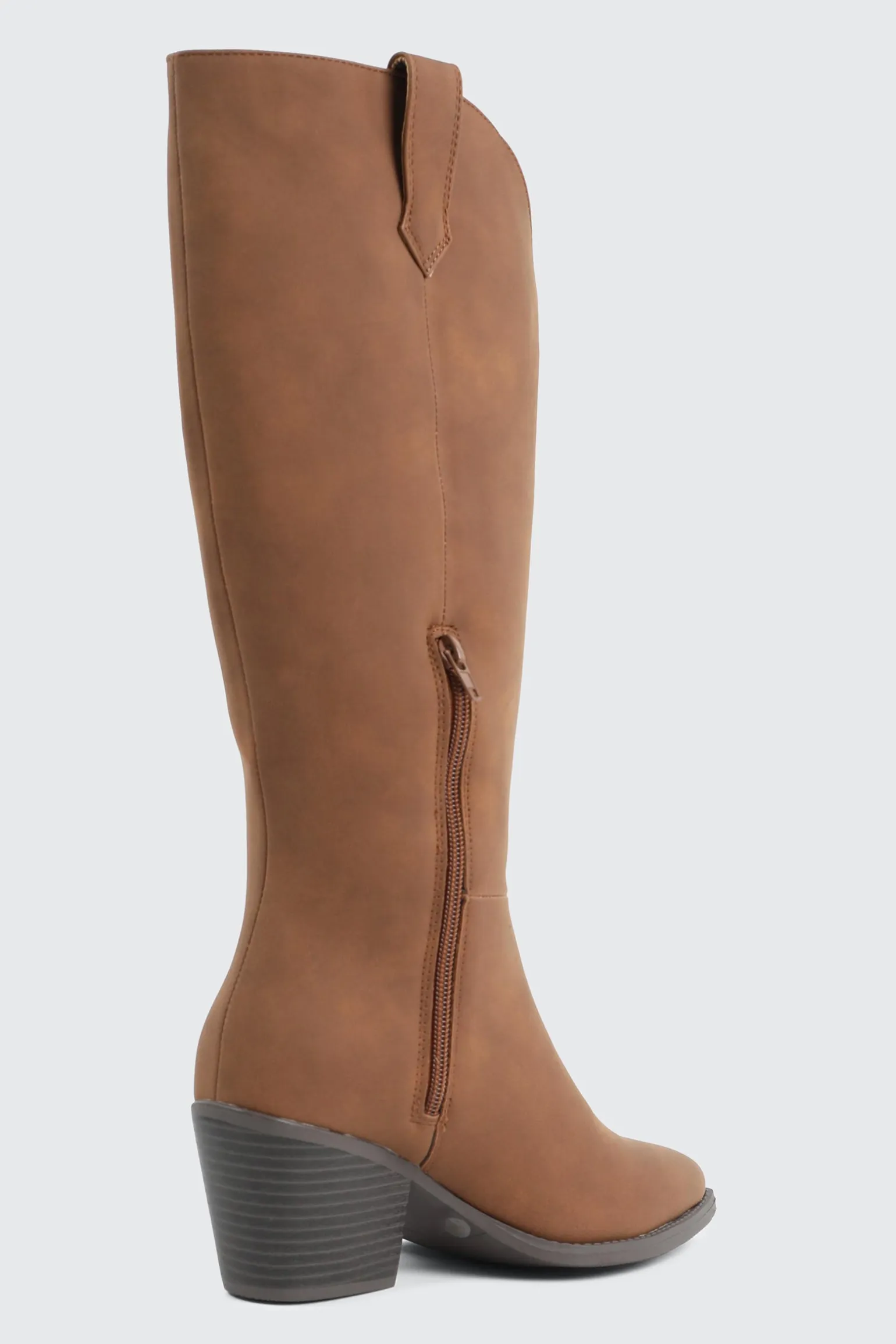 Western Knee High Boots with Pointed Toe