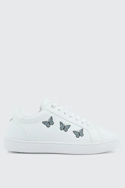 White Lace Up Sneakers