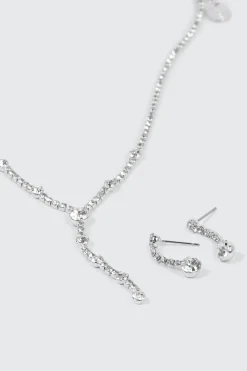 Y Necklace and Earrings Set