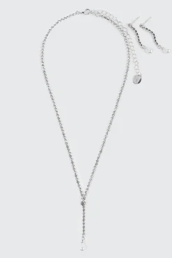 Y Shape Necklace and Earrings Set